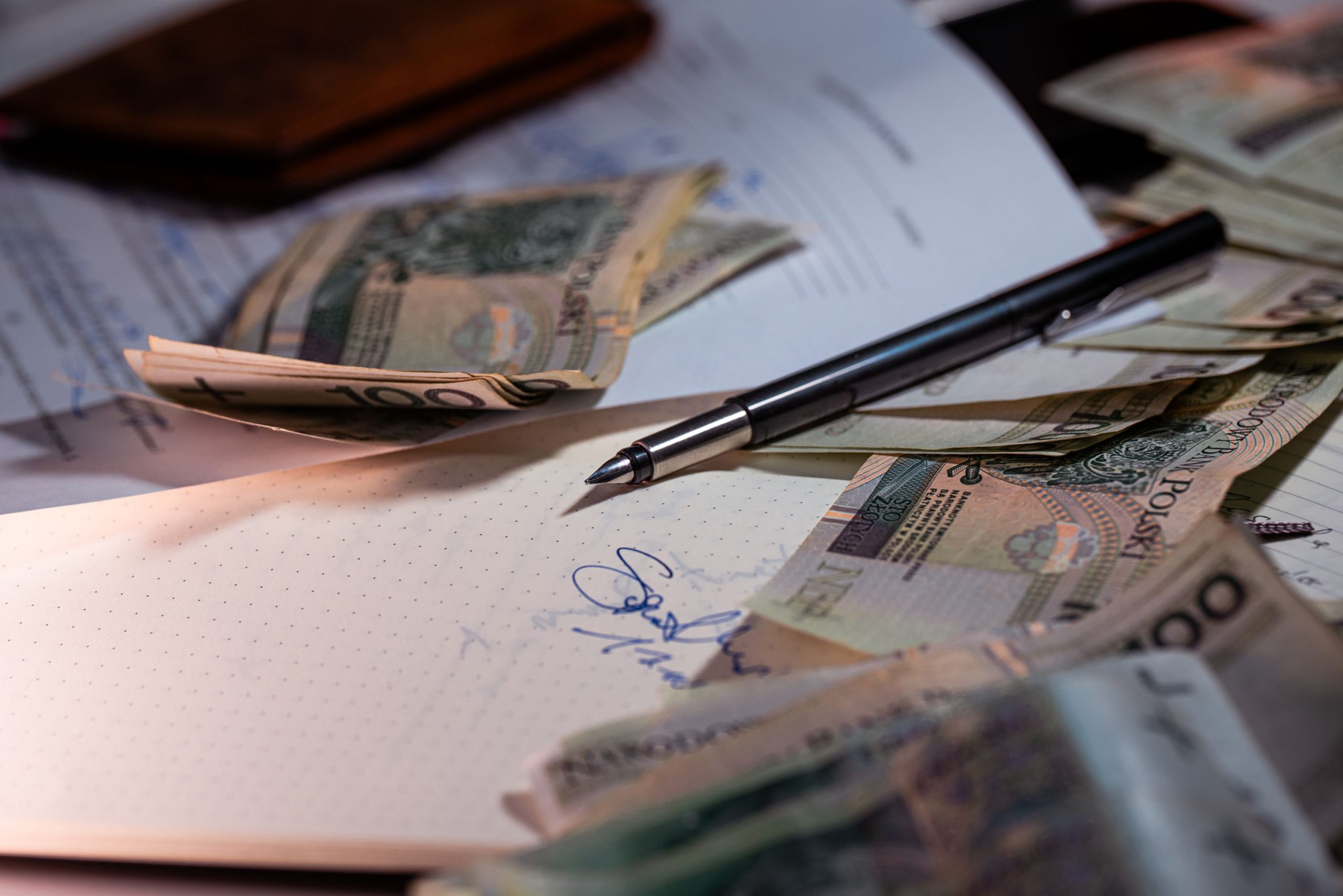 Billets et documents planification financière